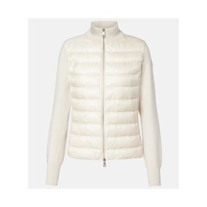 몽클레어 다운 패널 버진 울 카디건 P01068177