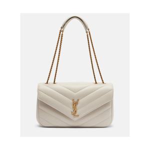 생로랑 Lou Lou 미디엄 레더 숄더 백 P01106623