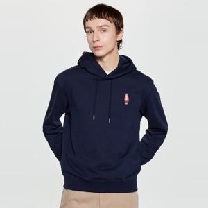 헤지스  25FW  남성 그래픽 후드 맨투맨 티셔츠 HZTS5D751N2