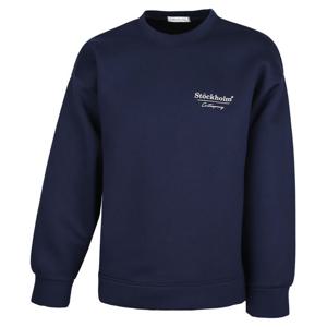 남자 루즈핏 스톡 네오프랜 맨투맨 티셔츠 RB-TSA-Q009-네이비