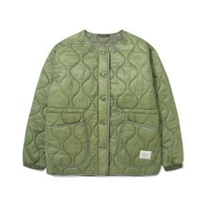 커버낫자켓 JQS CO2404JK72-OL 우먼 카라리스 퀼팅 자켓 Olive