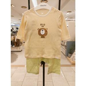 [압소바] (노랑)(조카백일돌선물) 호호루 7부 내의 (A1A103D2)