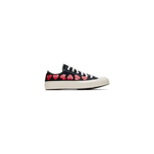 26 SS 꼼데가르송 남성 블랙 Converse 척 70 멀티 하트 스니커즈 252246M237003