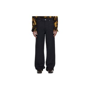 26 SS 드리스반노튼 남성 그레이 루즈 핏 슬랙스 252358M191035