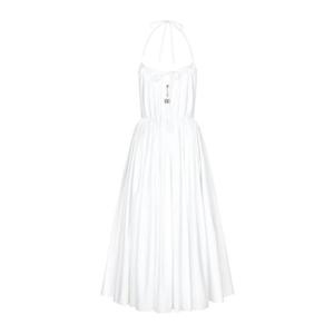 26 SS 돌체앤가바나 로고 장식 코튼 홀터넥 드레스 F6DJJTFU5V4 TP432521459