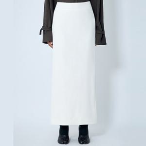 26 SS 토템 스트레이트 헴 라이트 울 맥시 스커트 화이트 254 WRB0262 FB0384 116