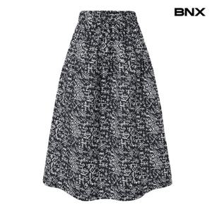 [비엔엑스]에스닉 패턴 퀼팅 포켓 플레어 롱 스커트 (BX4SK004L0)