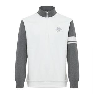 [와이드앵글] 남성 TO 스웨터 소매 쿼터집업 티 WMW25232W3