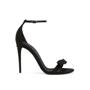 26 SS 돌체앤가바나 키이라 보우 디테일 새틴 샌들 105mm CR1617A7630 TP432024644