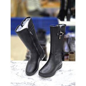 허시파피 세이브존05 여성 4cm 몰드창 세미 캐주얼 경량 퍼 하프부츠 EL3FR610