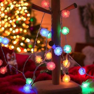 줄조명 20구 LED 눈송이 가랜드 전구 3m 웜색믹스컬러 XA