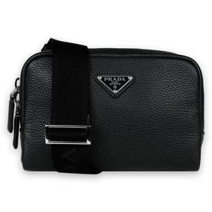 프라다 남성 삼각로고 다이노 레더 숄더 크로스백(블랙) 2VH184 2BBE F0002