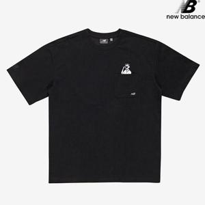뉴발란스 NBNEB29023-BK 아이비보이 포토 반팔티 SEMI OVER 남녀공용 티셔츠