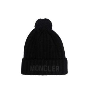 몽클레어 로고 울 비니 3B00007M1115999 Black