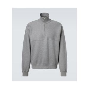 질샌더 코튼 테리 하프 집업 스웨트셔츠 P01103867