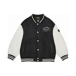 [내셔널지오그래픽키즈]K261UPD910 우븐 베이스볼 패딩 점퍼 CARBON BLACK