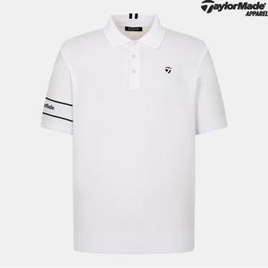 [테일러메이드] 남성 소매 카라 반팔 니트 TMSYO3121-101