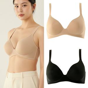 가격인하 (C.D컵 브라) 노와이어 가볍고 심플한 몰드브라 (VBR1697CD)