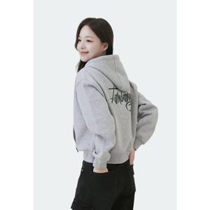 공용) 빅로고 오버핏 기모 후드 티셔츠 AP4WHD741-MG