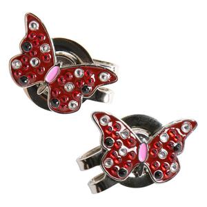 카시야 큐빅 나비 디자인 골프 볼마커 _V