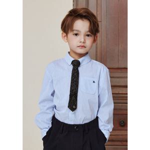 아동 블루 스트라이프 셔츠 블라우스 BA11BL02SB PG