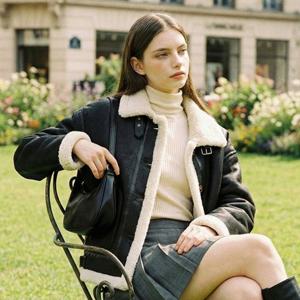 [숲]리버시블 하이넥 신세틱 무스탕 SC1MUJ1