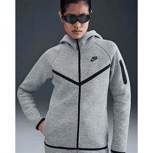 나이키 스포츠웨어 테크 플리스 윈드러너 여성 풀집 후디 - 다크 그레이 헤더블랙 HV6748-063 272151