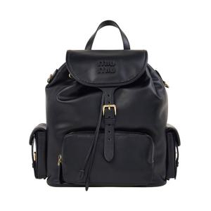 [미우미우] FW25 여성 가죽 백팩 5BZ042 2CRW F0002 (OOO)