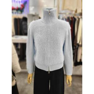 밸리걸 세이브존01 날개사 하이넥 집업 니트 가디건 616830