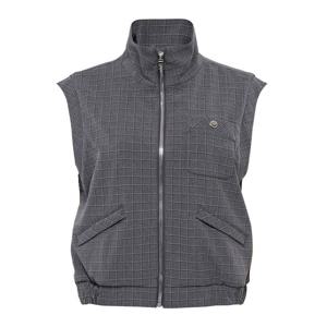 [와이드앵글] 여성 CO 엘레강스 자카드 하이넥 베스트 WWU25671MK