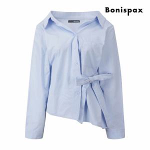 [보니스팍스] 리본 스트랩 레이어드 랩 블라우스 (XQ1SH004M0)