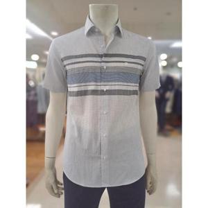 피에르가르뎅 세이브존05 가로 블럭 슬림핏 셔츠 PQWS2607