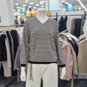 레노마레이디 sh06 브이넥 스트라이프 니트 R2H12KPO010