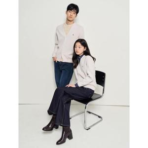 [빈폴멘] [Essential] 남녀공용 코튼 베럴비 카디건 - 아이보리 (BC615AE100)