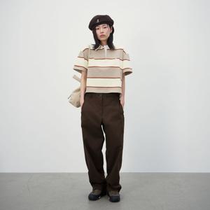 캉골 우먼스 럭비 티셔츠 2840 옐로우 KSEWST28400