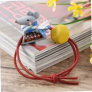 목도리 쥐 머리끈 큐빅 헤어슈슈