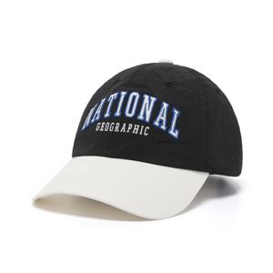 [내셔널지오그래픽키즈]K265KHA020 배색 빅로고 캡 BLACK