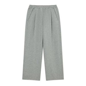 커버낫 남녀공용 세미와이드 시그니처 심볼 스웻 팬츠 멜란지그레이 CO2503PT02MG- 343030