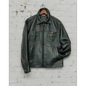 헤지스 HAZZYS [HIS]다크그린 램스킨 레더자켓 HZJU5F811E3 345027
