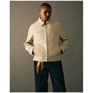 헤지스 HAZZYS [HIS]스톤 램스킨 레더자켓 HZJU5F811CR 345538