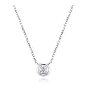 로이드 다이아몬드세팅 0.3ct 3부 더블 베젤 14K 목걸이 LND25001D