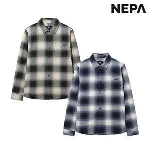 [네파]춘추용 남성 면 체크 긴팔 셔츠 - 7L51501