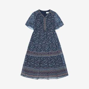 베스띠벨리 세이브존04 보헤미안 셔링 티어드 원피스 BKOAE25470