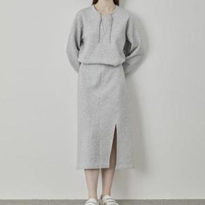 올리비아로렌 DP01 A라인 저지스커트 VVBDK5S1196