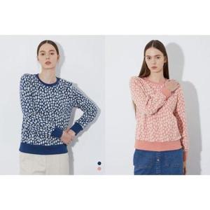 올리비아로렌 MG01 꽃무늬 자카드 티셔츠_ VOCAL4S1341