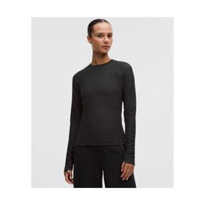 룰루레몬 LULULEMON 와플 니트 크루넥 베이스 레이어 HBLK LW3JMBS-1966 362021