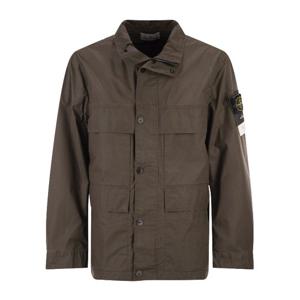 스톤아일랜드 피그먼티드 왁스 코팅 필드 재킷 L1S154100024 V0