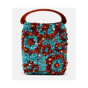 드리스반노튼 Crisp 스몰 시퀸 새틴 탑 핸들 백 P01136726