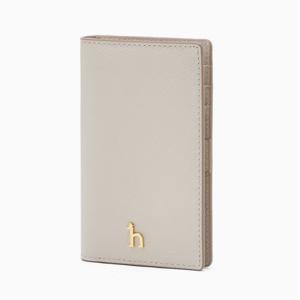 [헤지스ACC] [NOMAD] 아이보리 퍼피장식 소가죽 카드지갑 HIHO6E133IV