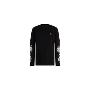 26 SS 필립플레인 더블 소매 로고 디테일 티셔츠 SAFCMTK8859PJY002N TP450707751